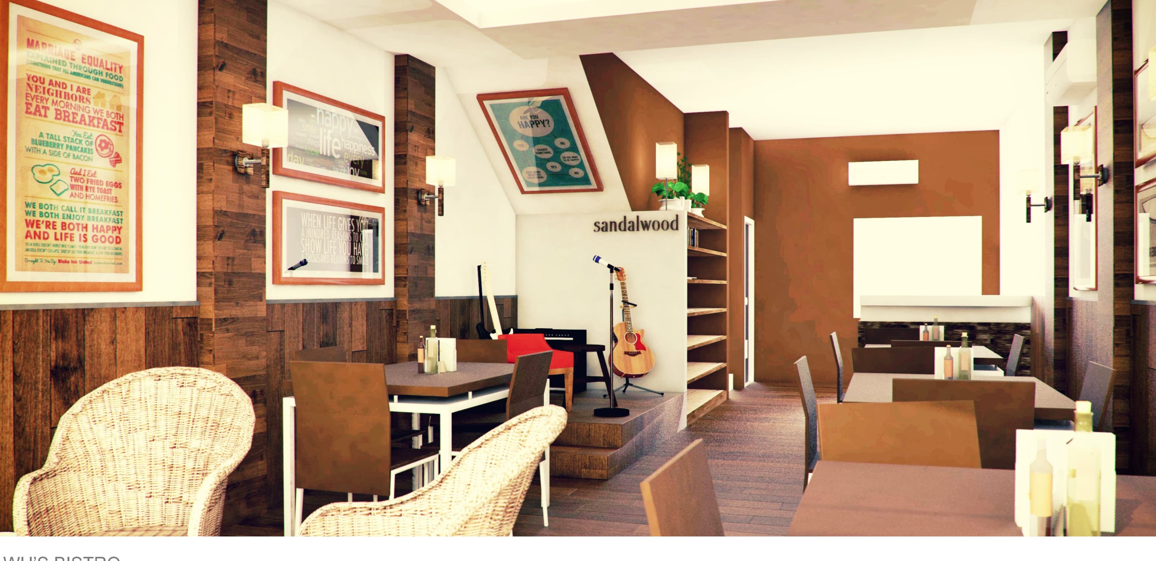 Wu's Bistro — interior seating and counter, additional angle.