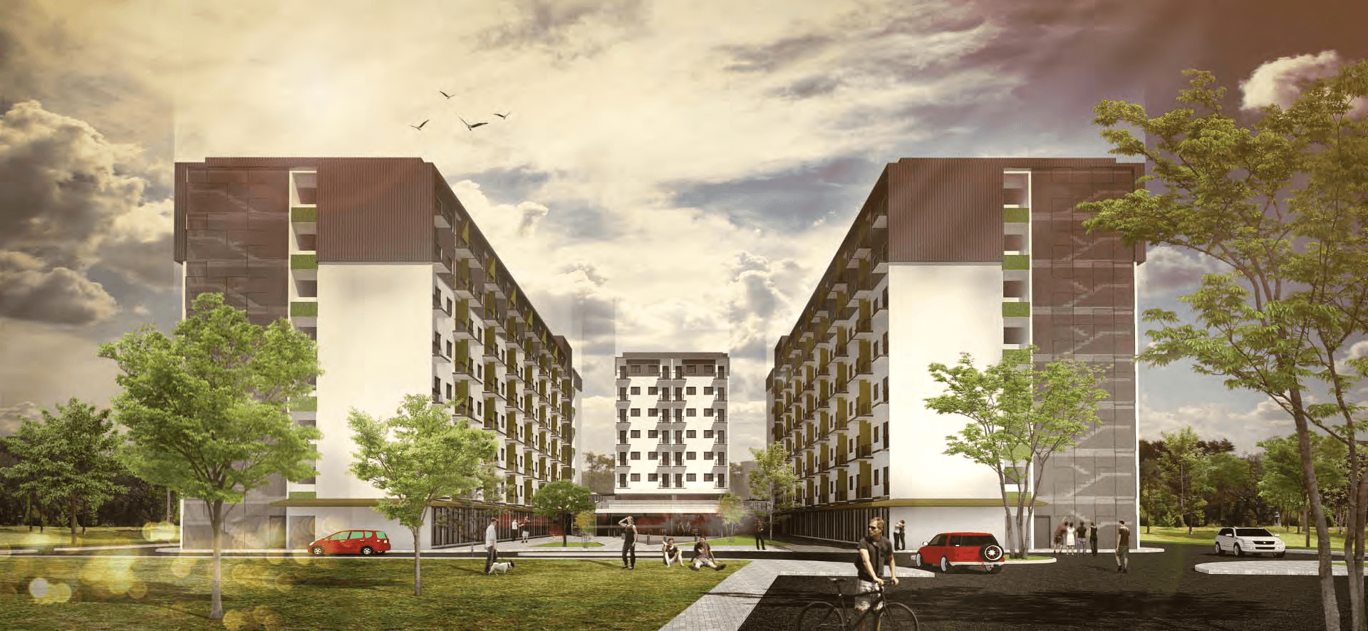 Adede Park & Apartment — hero, architectural render.