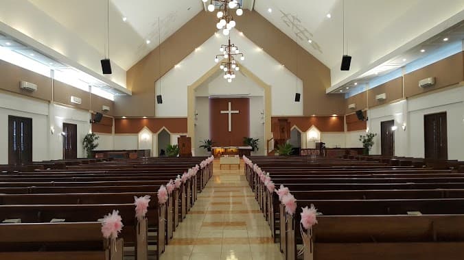 HKBP Church altar — existing condition, photograph.