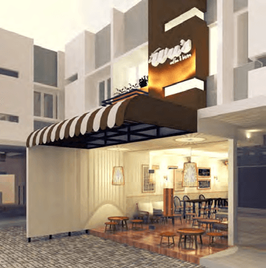 Wu's Bistro — gallery image, architectural render.