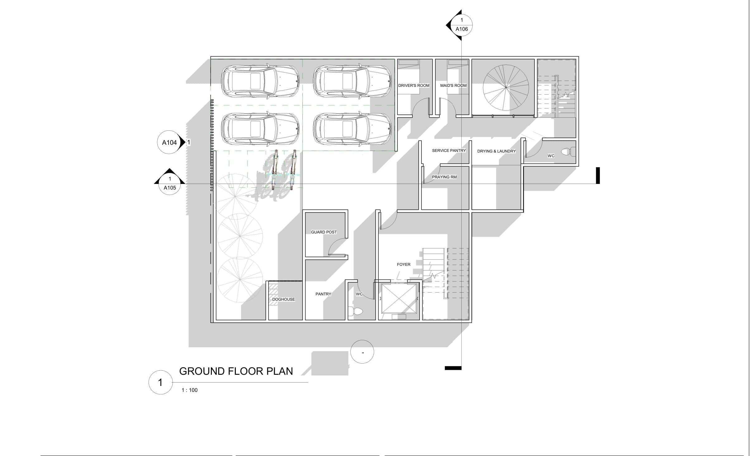 L House ground floor plan